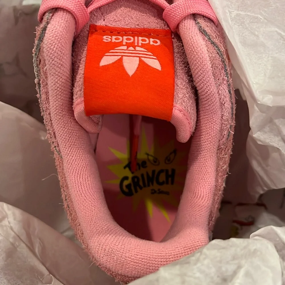 Adidas Forum Low CL The Grinch Shoes Sneakers new pink ID8895 Women’s Size 8 - Picture 11 of 16
